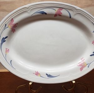Citation Avonlea Corn Pansies Platter
